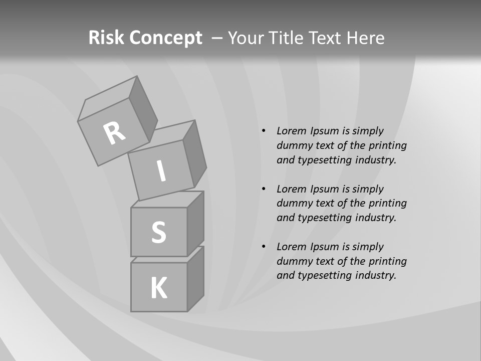 A Black And White Background With A Black And White Swirl PowerPoint Template