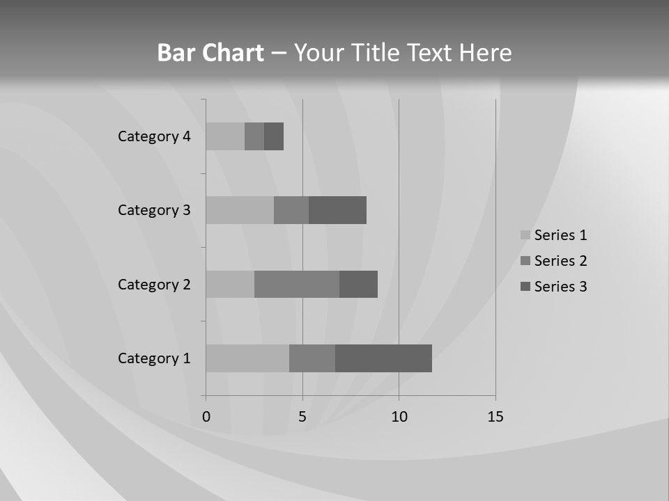 A Black And White Background With A Black And White Swirl PowerPoint Template