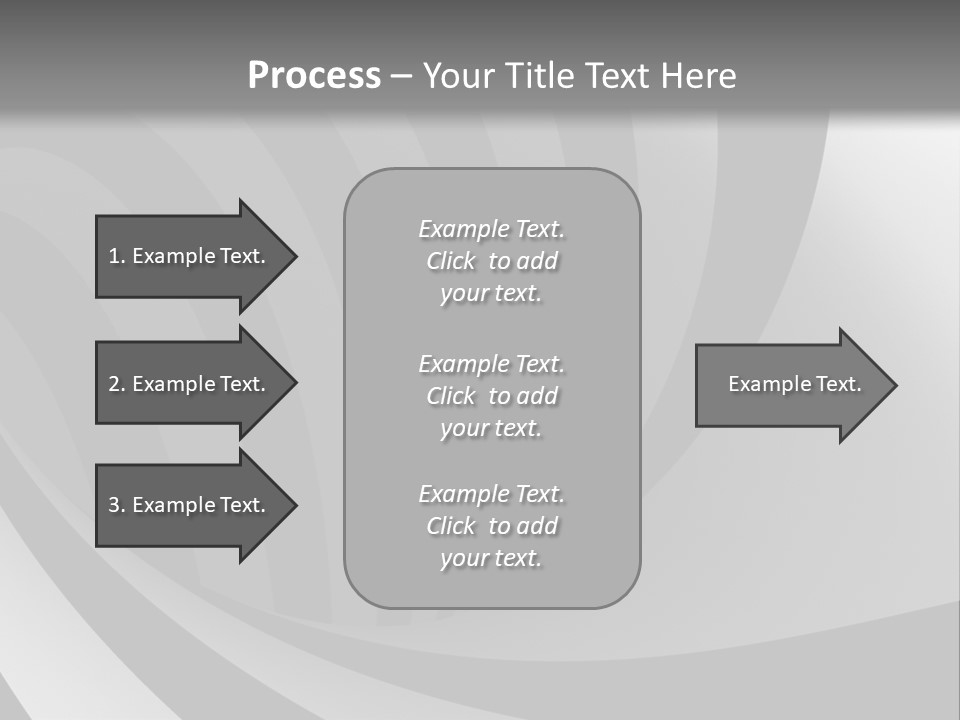 A Black And White Background With A Black And White Swirl PowerPoint Template
