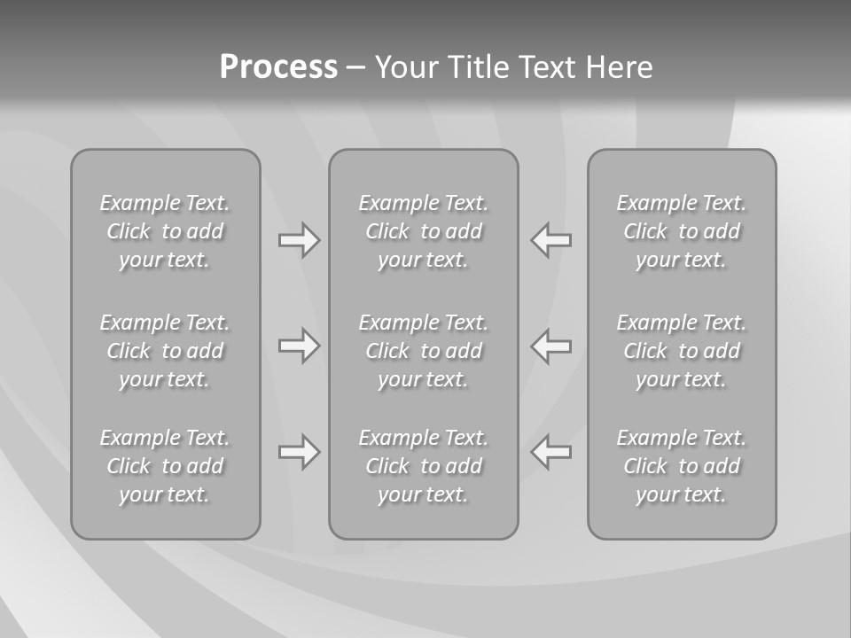 A Black And White Background With A Black And White Swirl PowerPoint Template