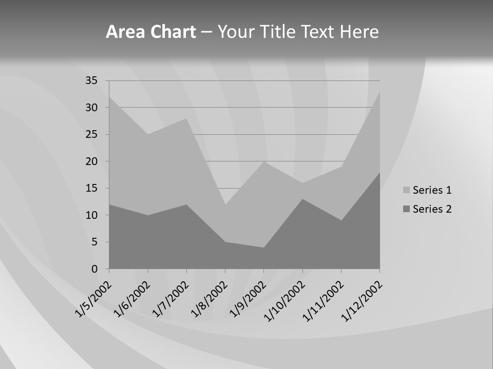 A Black And White Background With A Black And White Swirl PowerPoint Template