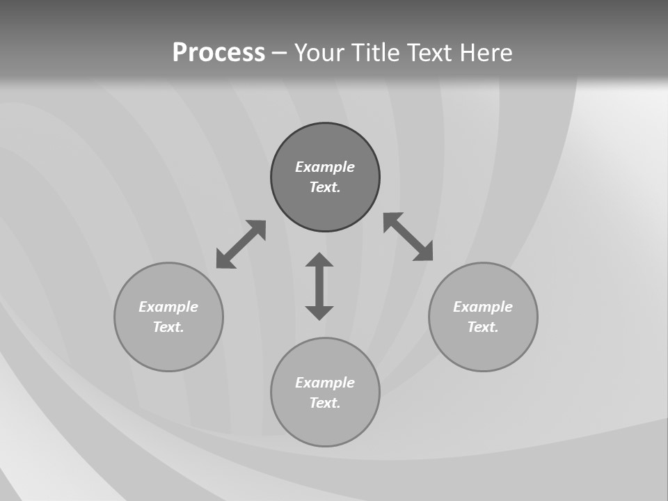 A Black And White Background With A Black And White Swirl PowerPoint Template