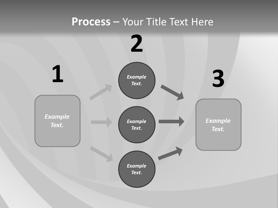 A Black And White Background With A Black And White Swirl PowerPoint Template