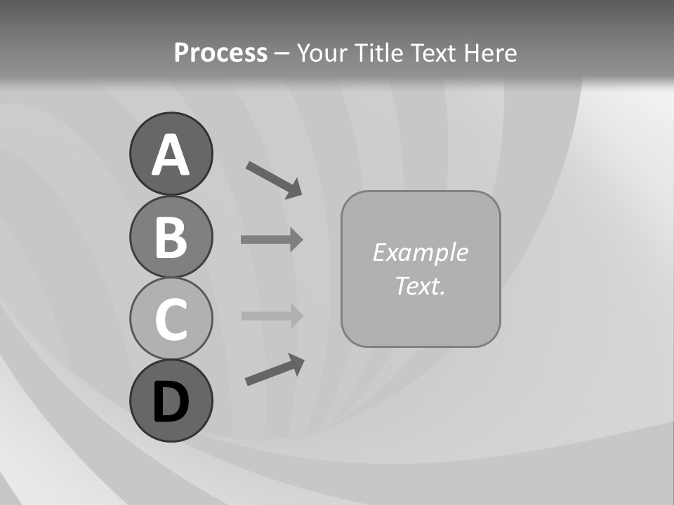 A Black And White Background With A Black And White Swirl PowerPoint Template