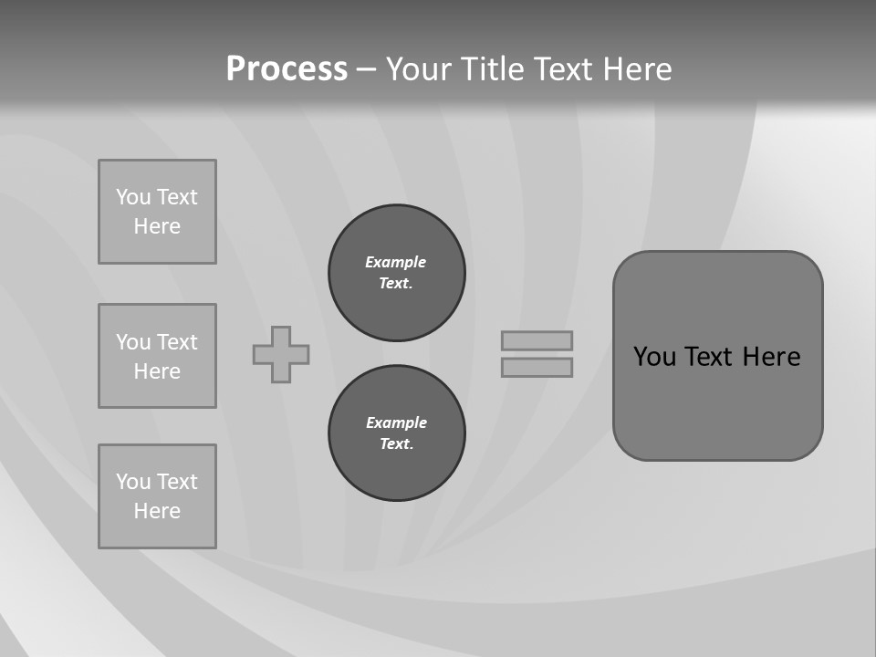 A Black And White Background With A Black And White Swirl PowerPoint Template