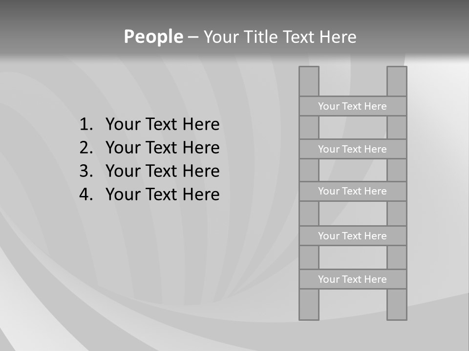 A Black And White Background With A Black And White Swirl PowerPoint Template