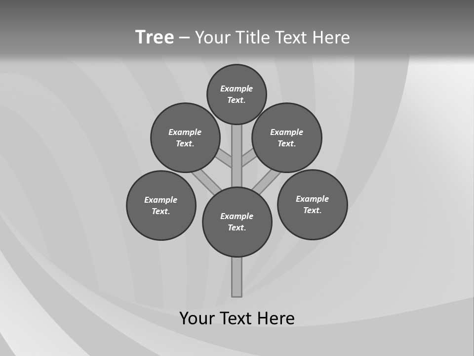 A Black And White Background With A Black And White Swirl PowerPoint Template