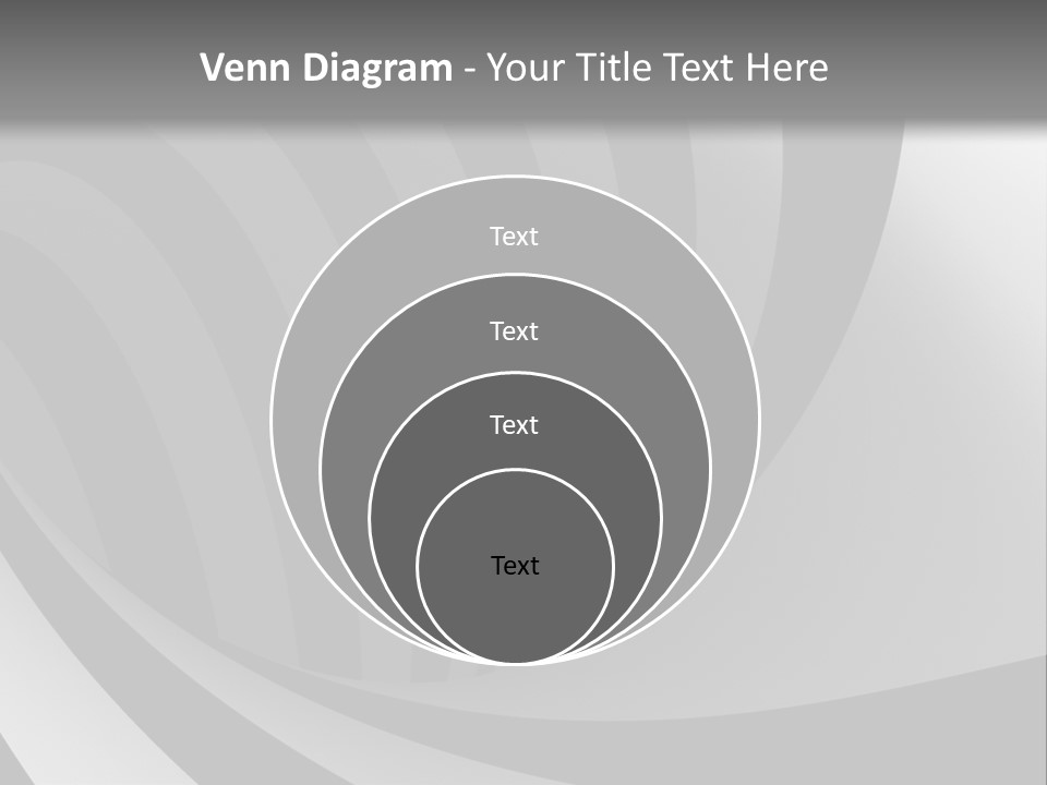 A Black And White Background With A Black And White Swirl PowerPoint Template