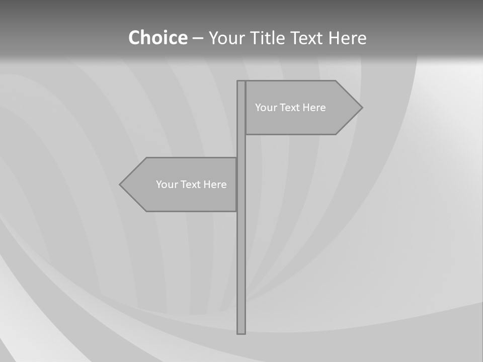 A Black And White Background With A Black And White Swirl PowerPoint Template