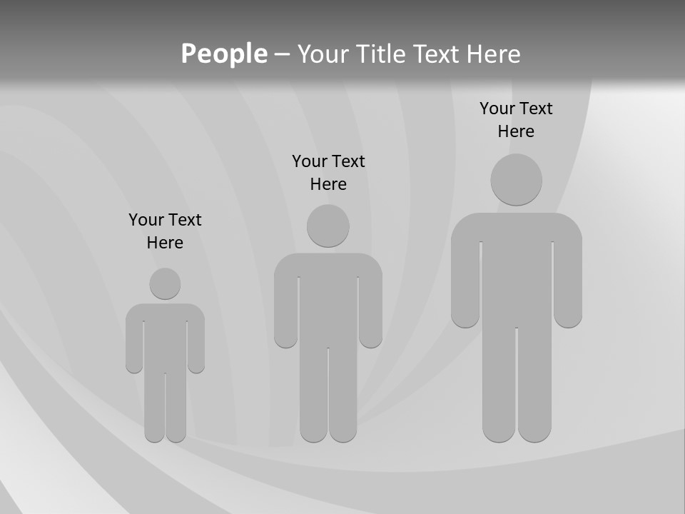 A Black And White Background With A Black And White Swirl PowerPoint Template