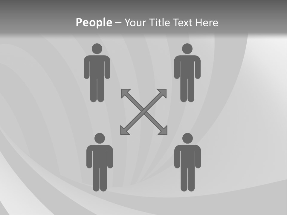 A Black And White Background With A Black And White Swirl PowerPoint Template