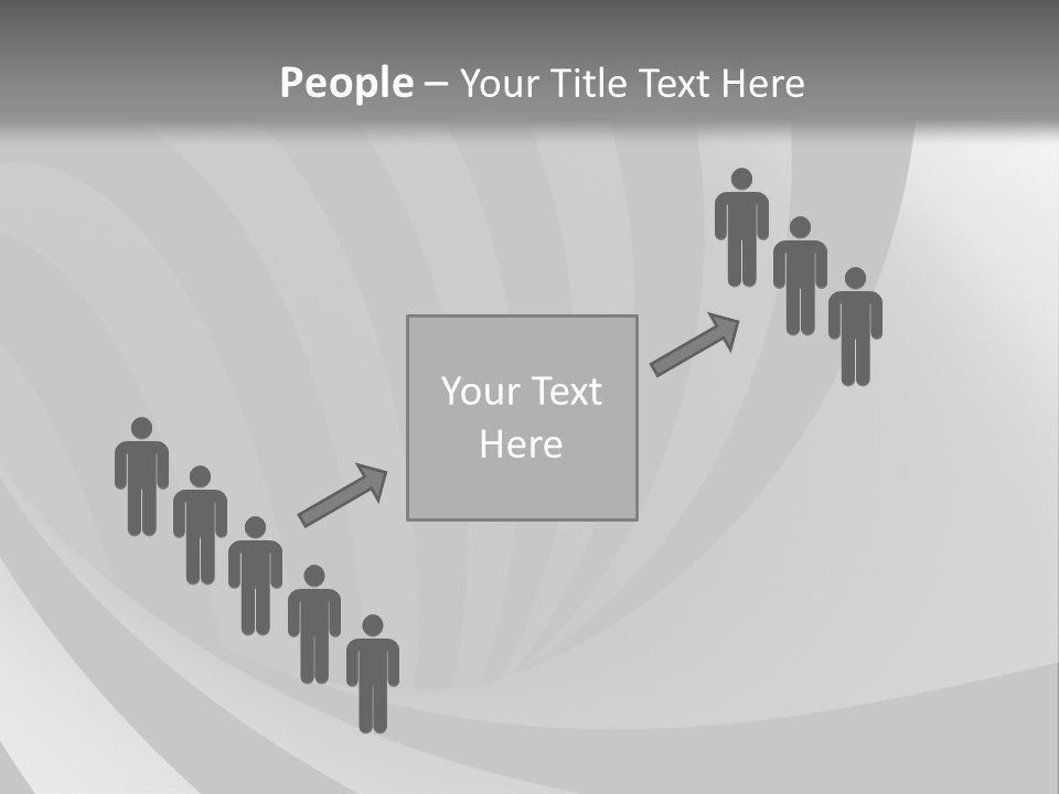 A Black And White Background With A Black And White Swirl PowerPoint Template