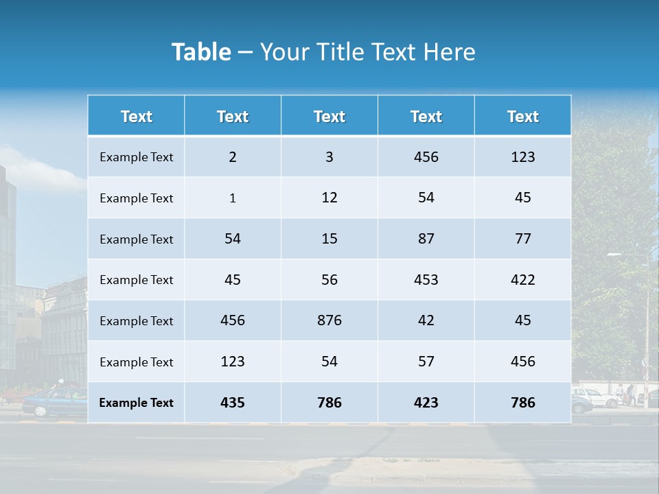 A Church With A Steeple On A Sunny Day PowerPoint Template