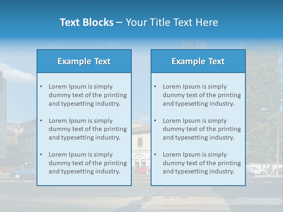 A Church With A Steeple On A Sunny Day PowerPoint Template