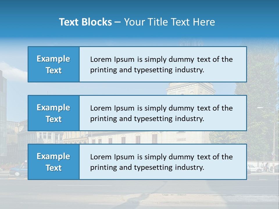 A Church With A Steeple On A Sunny Day PowerPoint Template