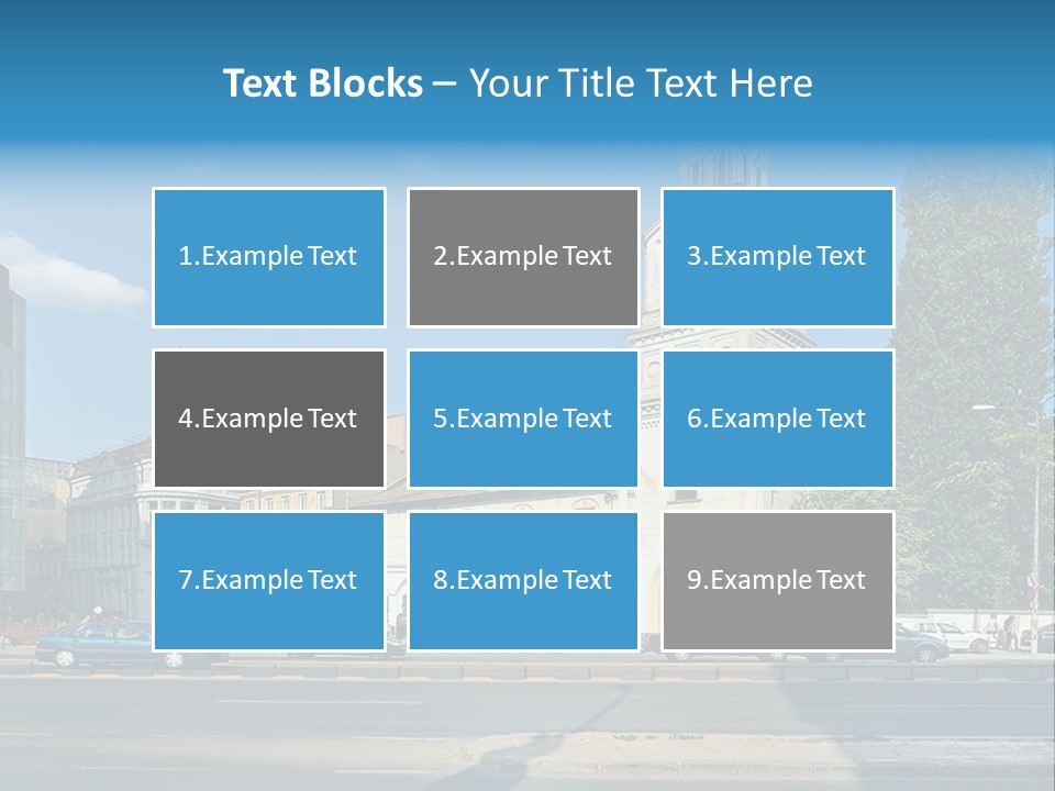 A Church With A Steeple On A Sunny Day PowerPoint Template