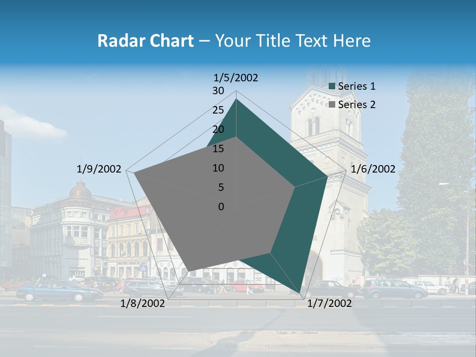 A Church With A Steeple On A Sunny Day PowerPoint Template
