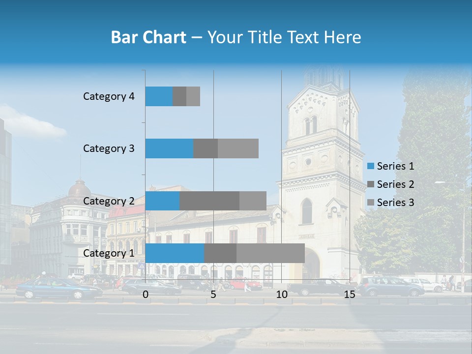 A Church With A Steeple On A Sunny Day PowerPoint Template