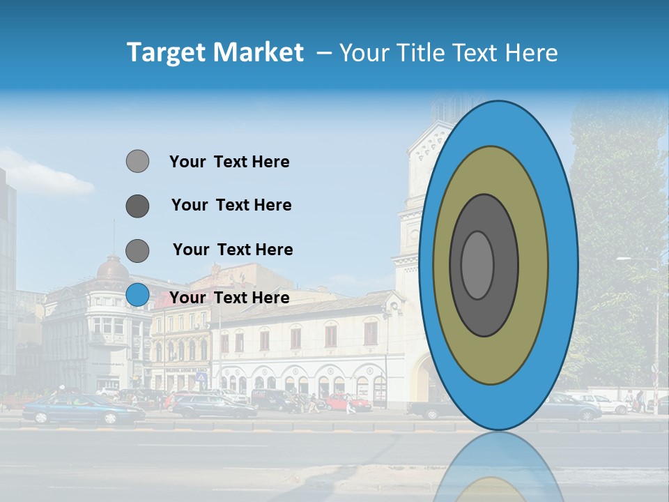 A Church With A Steeple On A Sunny Day PowerPoint Template