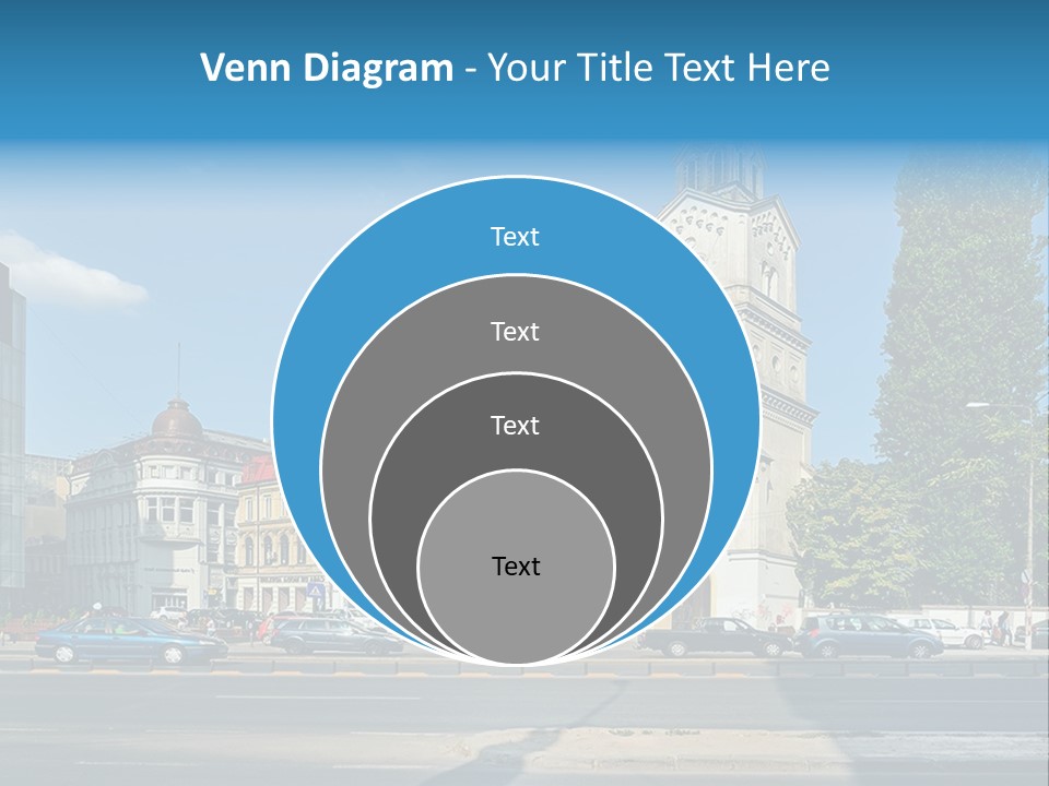 A Church With A Steeple On A Sunny Day PowerPoint Template