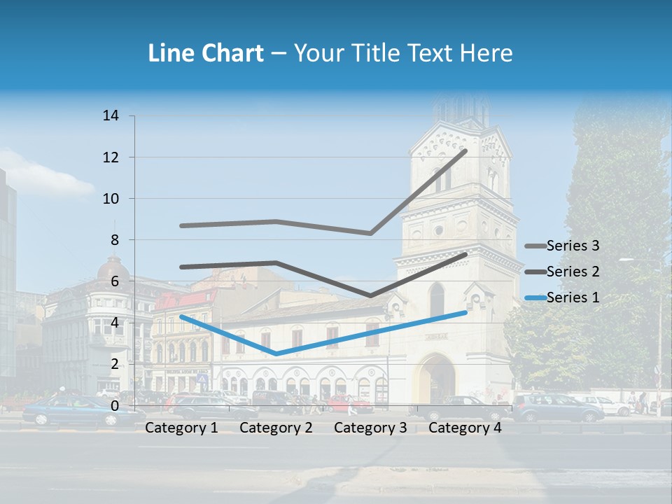 A Church With A Steeple On A Sunny Day PowerPoint Template