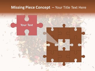 A Pile Of Different Colored Teas On A White Surface PowerPoint Template
