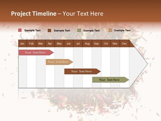 A Pile Of Different Colored Teas On A White Surface PowerPoint Template
