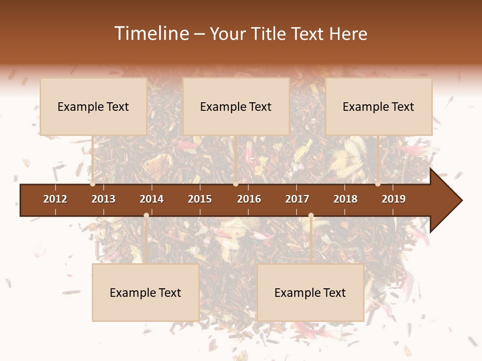A Pile Of Different Colored Teas On A White Surface PowerPoint Template