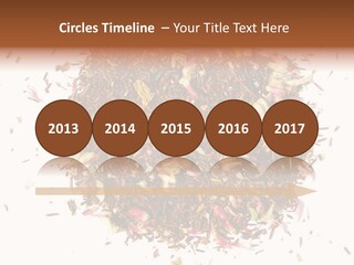 A Pile Of Different Colored Teas On A White Surface PowerPoint Template