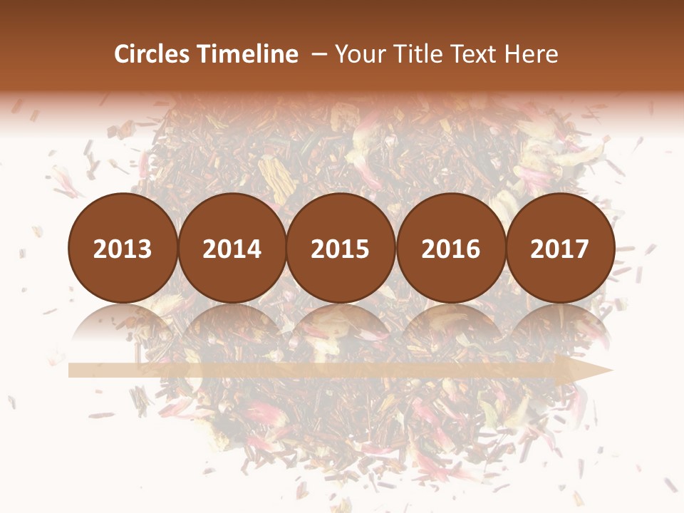 A Pile Of Different Colored Teas On A White Surface PowerPoint Template