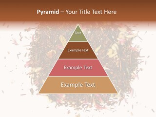 A Pile Of Different Colored Teas On A White Surface PowerPoint Template
