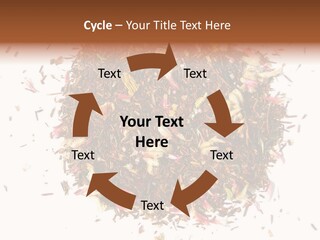 A Pile Of Different Colored Teas On A White Surface PowerPoint Template