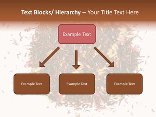 A Pile Of Different Colored Teas On A White Surface PowerPoint Template