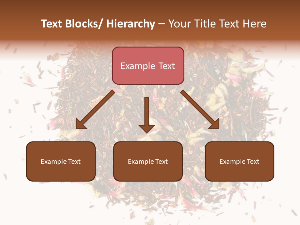 A Pile Of Different Colored Teas On A White Surface PowerPoint Template
