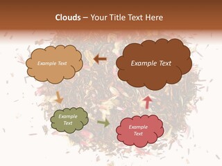 A Pile Of Different Colored Teas On A White Surface PowerPoint Template