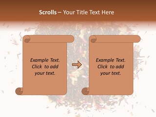 A Pile Of Different Colored Teas On A White Surface PowerPoint Template