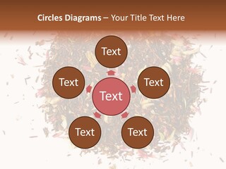 A Pile Of Different Colored Teas On A White Surface PowerPoint Template