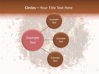 A Pile Of Different Colored Teas On A White Surface PowerPoint Template
