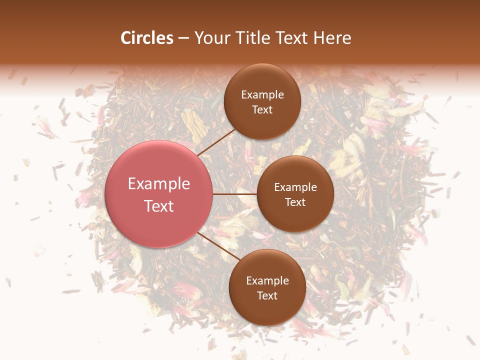 A Pile Of Different Colored Teas On A White Surface PowerPoint Template