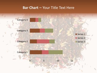 A Pile Of Different Colored Teas On A White Surface PowerPoint Template