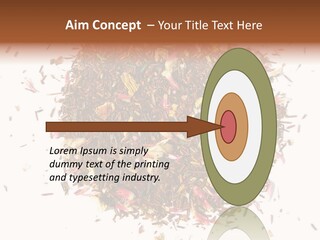 A Pile Of Different Colored Teas On A White Surface PowerPoint Template