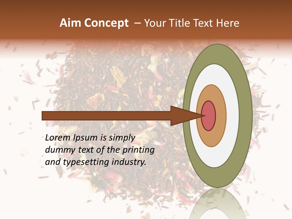 A Pile Of Different Colored Teas On A White Surface PowerPoint Template