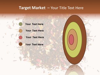 A Pile Of Different Colored Teas On A White Surface PowerPoint Template
