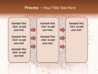 A Pile Of Different Colored Teas On A White Surface PowerPoint Template