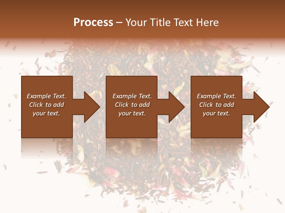A Pile Of Different Colored Teas On A White Surface PowerPoint Template