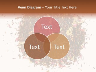 A Pile Of Different Colored Teas On A White Surface PowerPoint Template