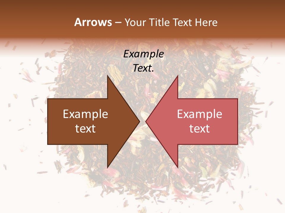 A Pile Of Different Colored Teas On A White Surface PowerPoint Template