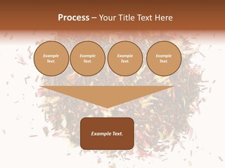 A Pile Of Different Colored Teas On A White Surface PowerPoint Template