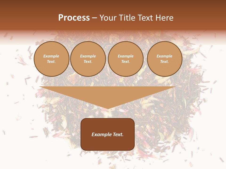 A Pile Of Different Colored Teas On A White Surface PowerPoint Template