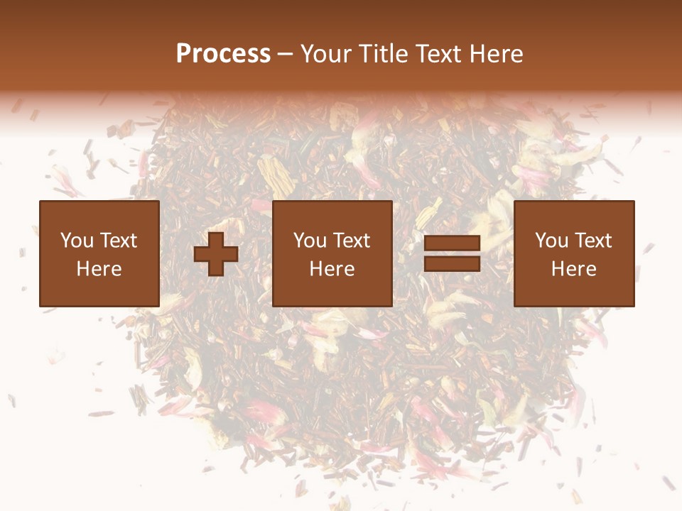 A Pile Of Different Colored Teas On A White Surface PowerPoint Template